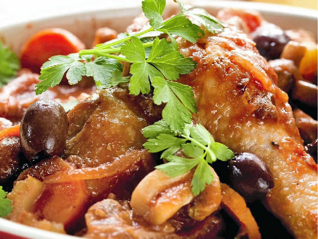Roast chicken with olives, garlic and lemon. Roast chicken with olives, garlic and lemon.